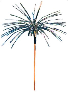 Folienpalme Flittergarbe 15cm, Farben assortiert