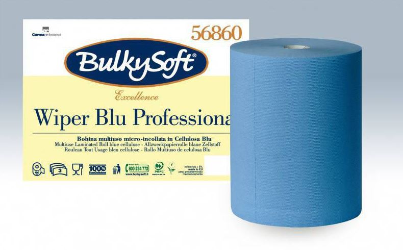 Maxi-Reinigungsrolle BulkySoft &#39;Blue Power&#39; 3-lg. 190lfm