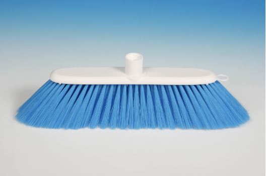 Hygiene-Bodenwischer soft ohne Stiel 28cm blau/weiss