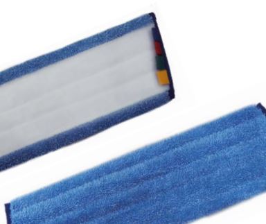 Microfaserbezug NUMATIC NuTex Speed Velcro blau 40cm