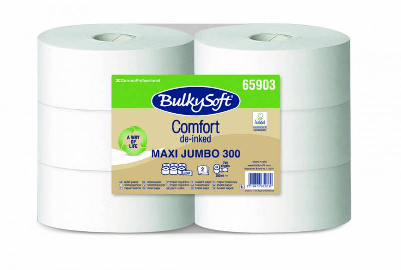 Toilettenpapier Maxi Jumbo BulkySoft Comfort, Recycling de-inked