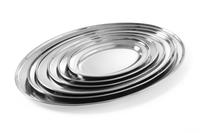Fleischplatte 350x220mm, oval, Edelstahl