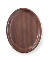 Servier-Tablett "Woodform" Mahagoni oval 230x160mm, rutschfest