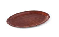 Servier-Tablett "Woodform" Mahagoni oval 290x210mm, rutschfest