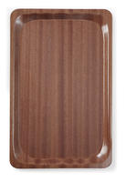 Servier-Tablett "Woodform" Mahagoni rechteckig 330x430mm, rutschfest
