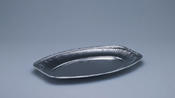ALU-Platte silber 240x350mm, oval klein