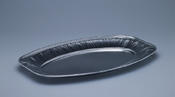 ALU-Platte silber 300x450mm, oval mittel
