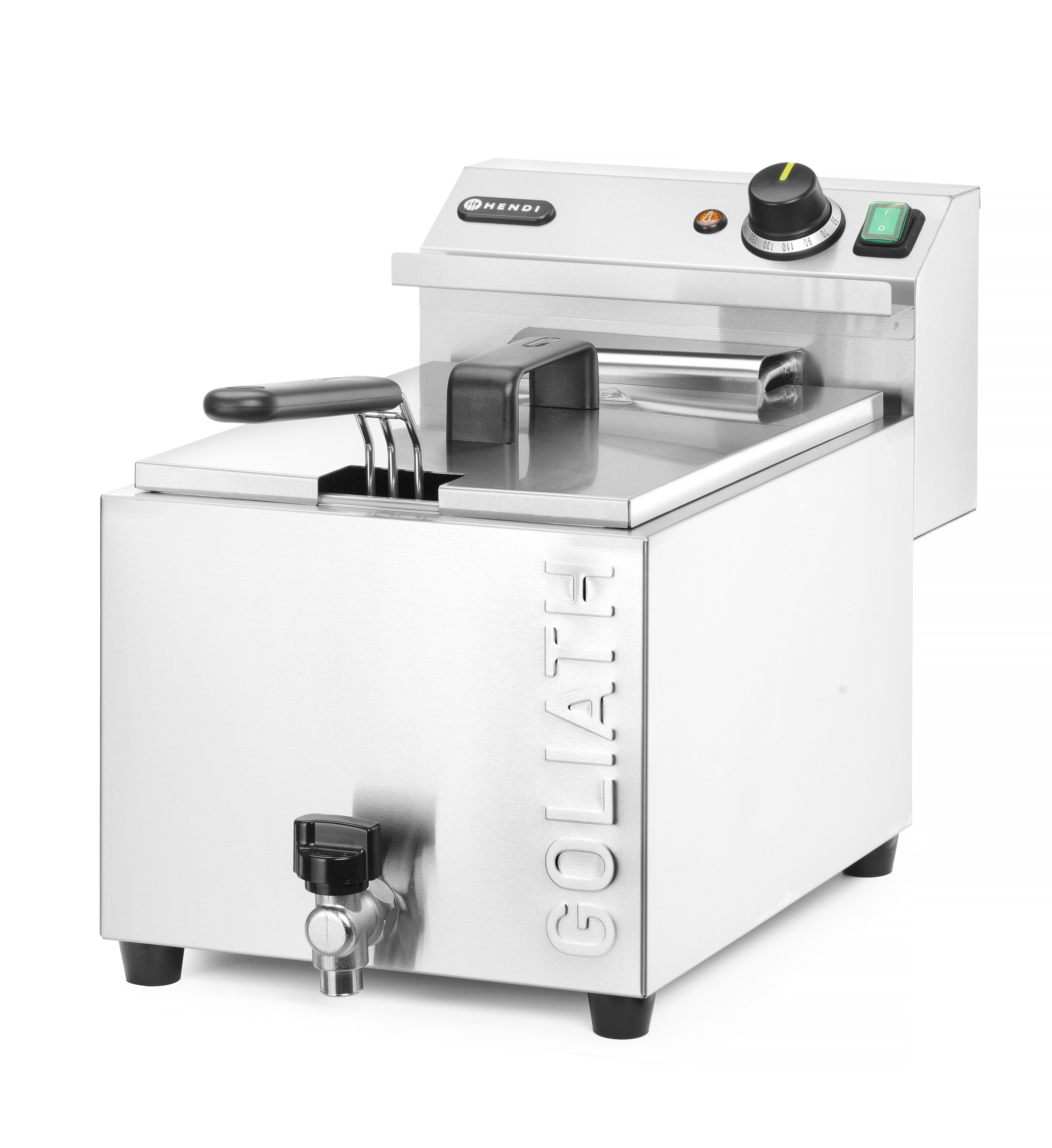 Fritteuse XL, mit Ablasshahn GOLIATH, 10lt, HENDI