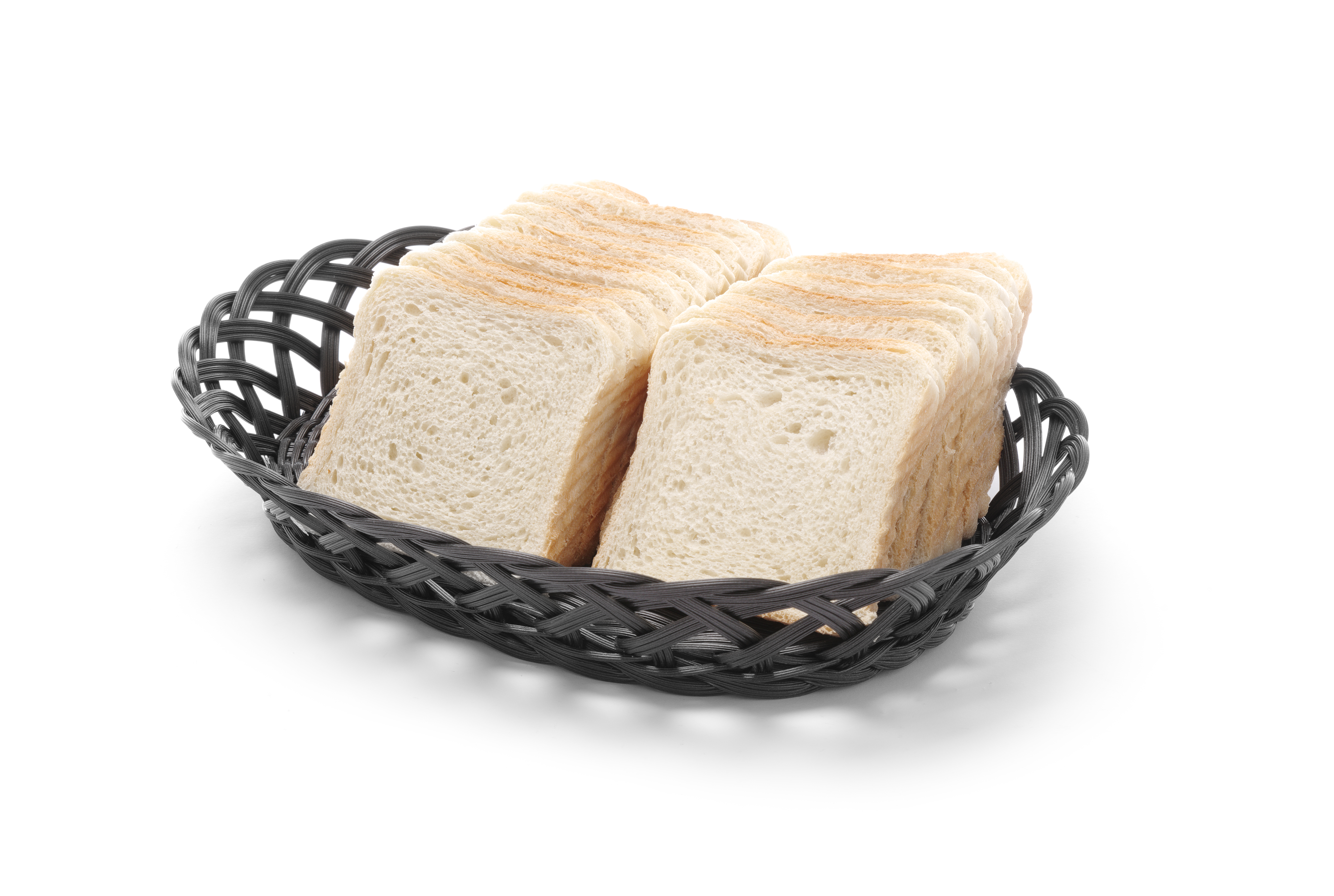 Korb, oval, schwarz, HENDI