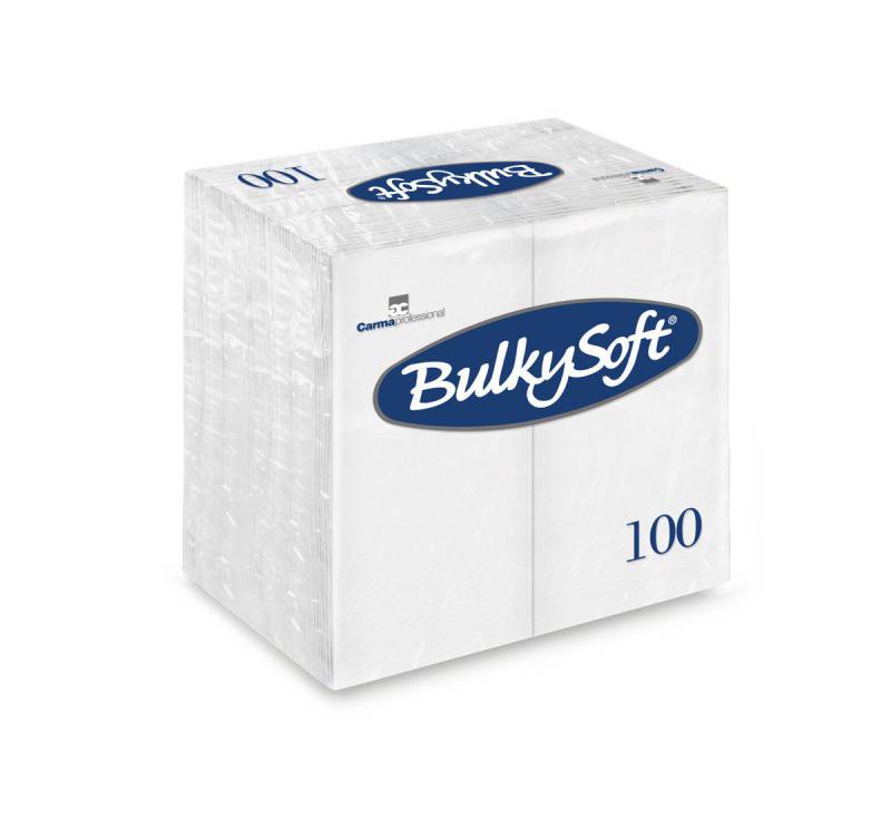 Servietten Lunch BulkySoft, 1/8-Falz, 2-lg, weiss