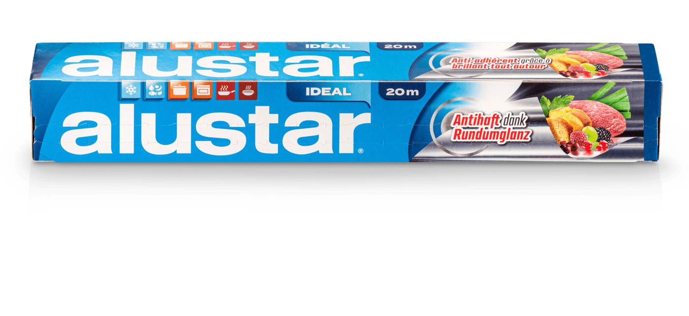 Alufolie Haushaltrolle 30cmx20m 13.5my Alustar ideal