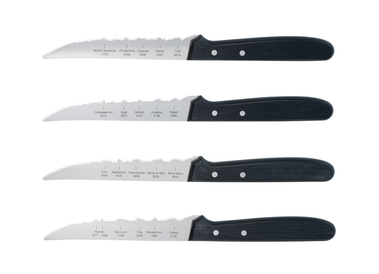 Steakmesser PanoramaKnife Best of Switzerland