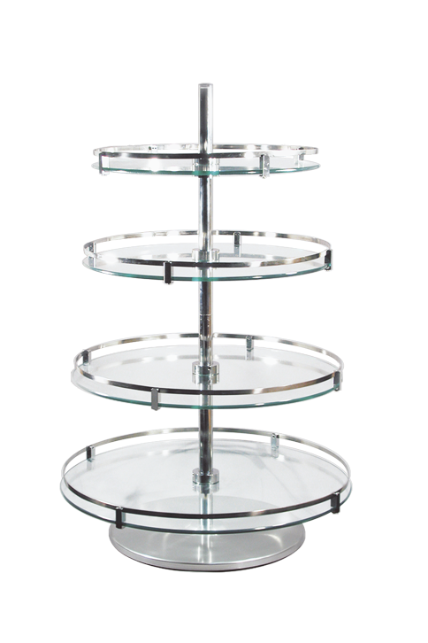 Gläserständer / Etagere, Höhe individuell verstellbar 49cm, 71cm oder 94cm