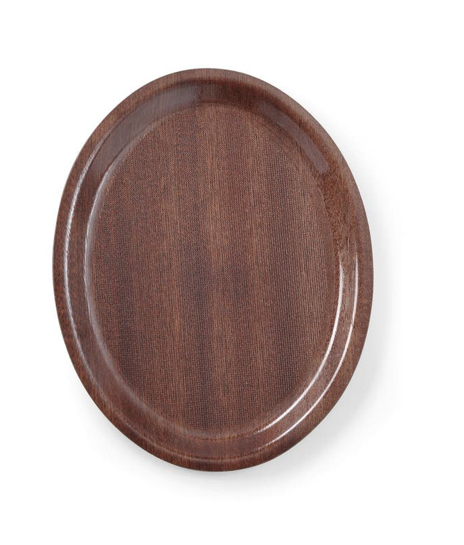 Serviertablett "Woodform" Mahagoni, oval, HENDI