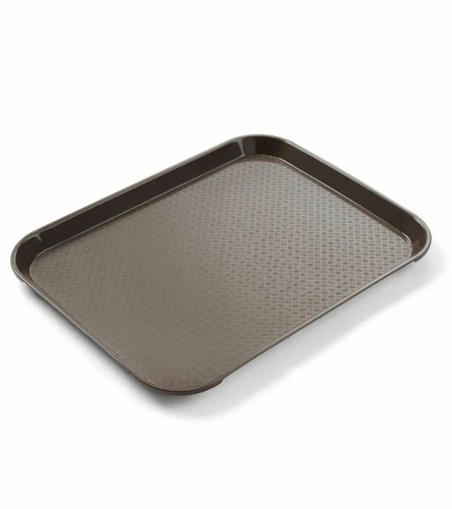 Serviertablett, braun, rechteckig. 265x345H20mm, HENDI