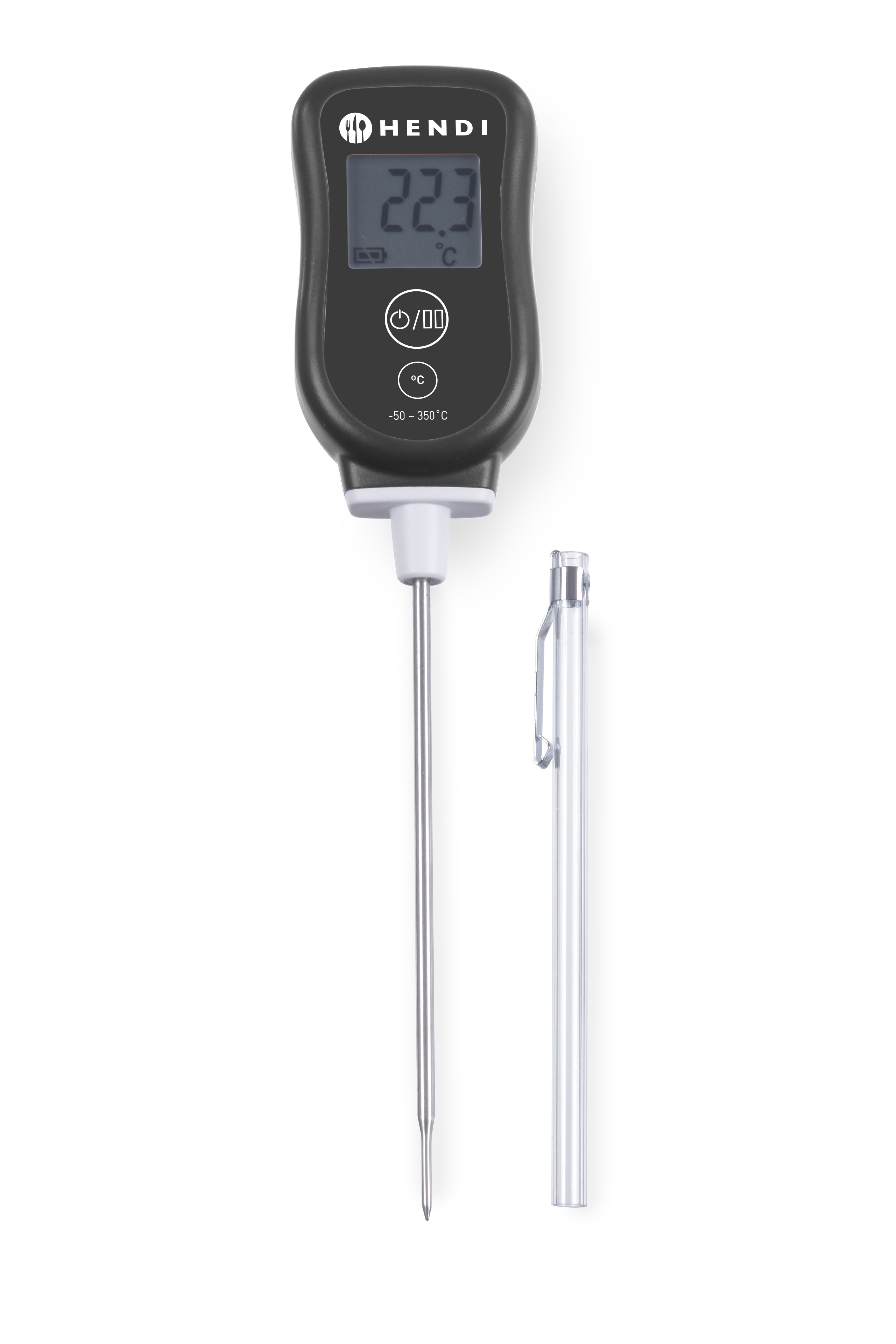 Digital-Thermometer, mit Stiftsonde, -50 bis 350°C, HENDI