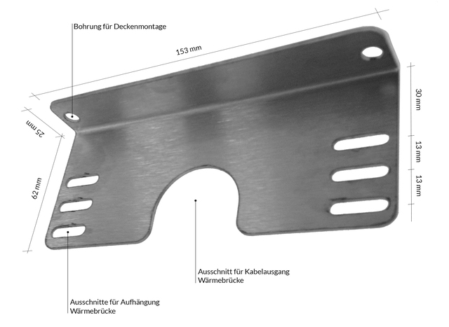 Aufhängungswinkel zu Wärmebrücken, paar