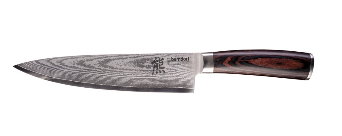 Chef-Messer KUMA, 32cm, Klinge 20cm Damaststahl geschmiedet