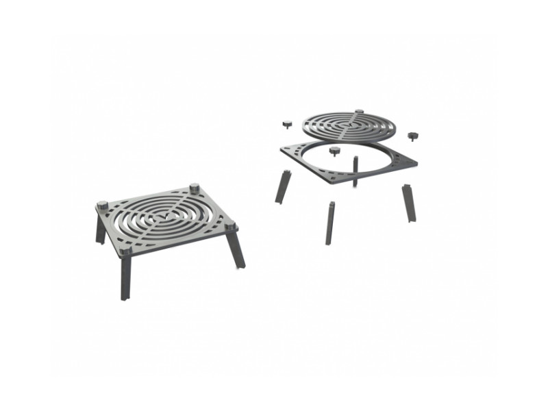 Grillrost VULCANUS Multigrid Pro730 aus Gusseisen