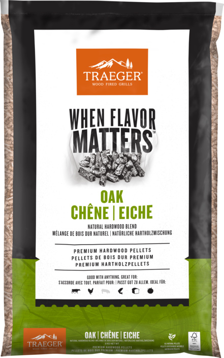Pellets Oak / Eiche, Hartholz, FSC®, 9kg