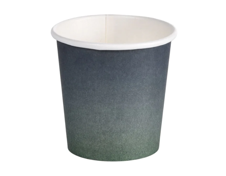 Kaffeebecher Urban 180ml, Karton, PLA-beschichtet, grau/weiss