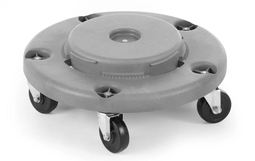 Wagen für Abfalleimer, rund, ø400xH165mm