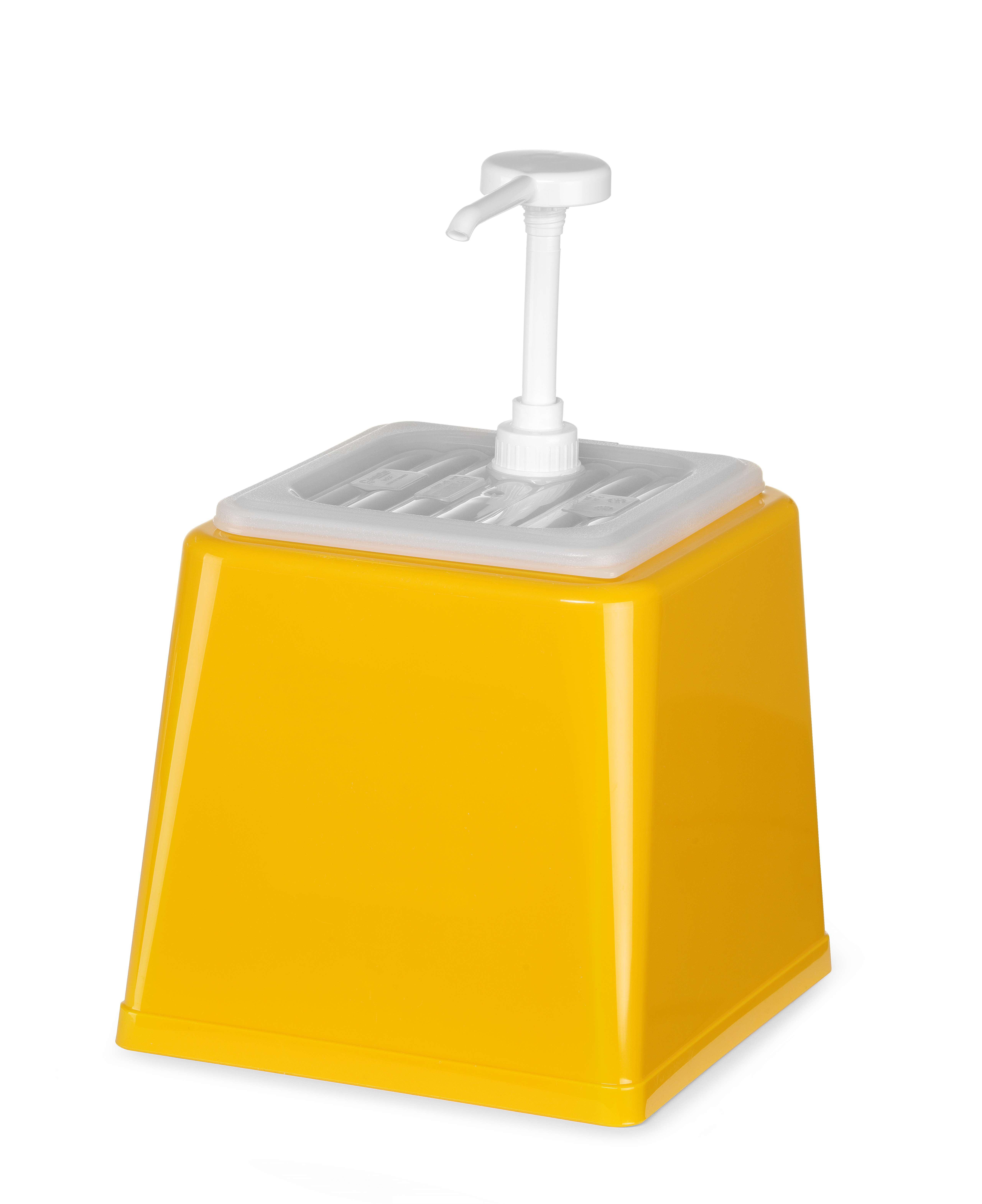 Pump-Saucenspender, 2.5lt, gelb, HENDI