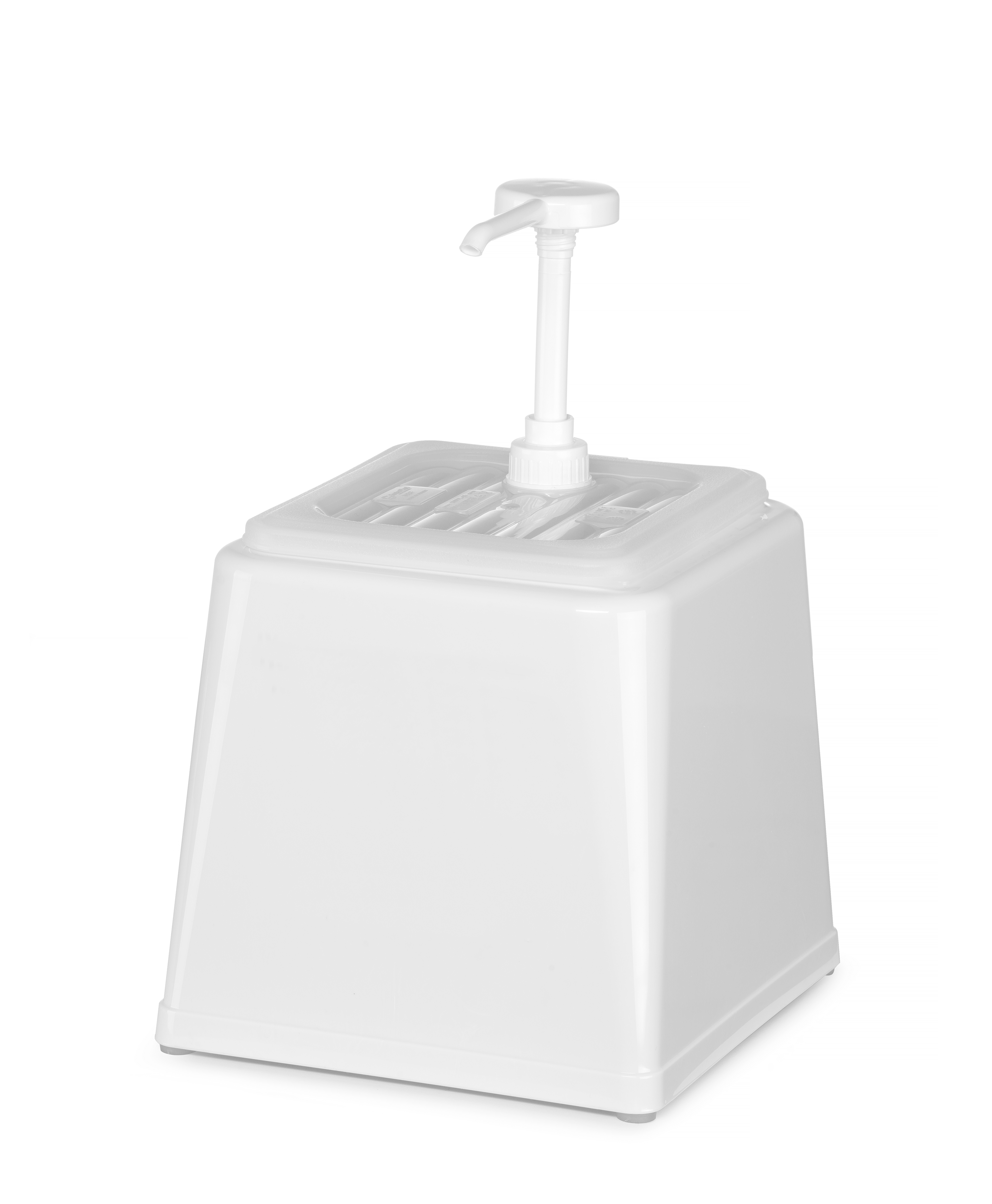 Pump-Saucenspender 2.5lt, weiss, HENDI