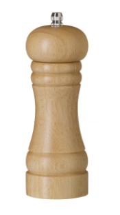 Salzmühle aus Holz, hell, HENDI