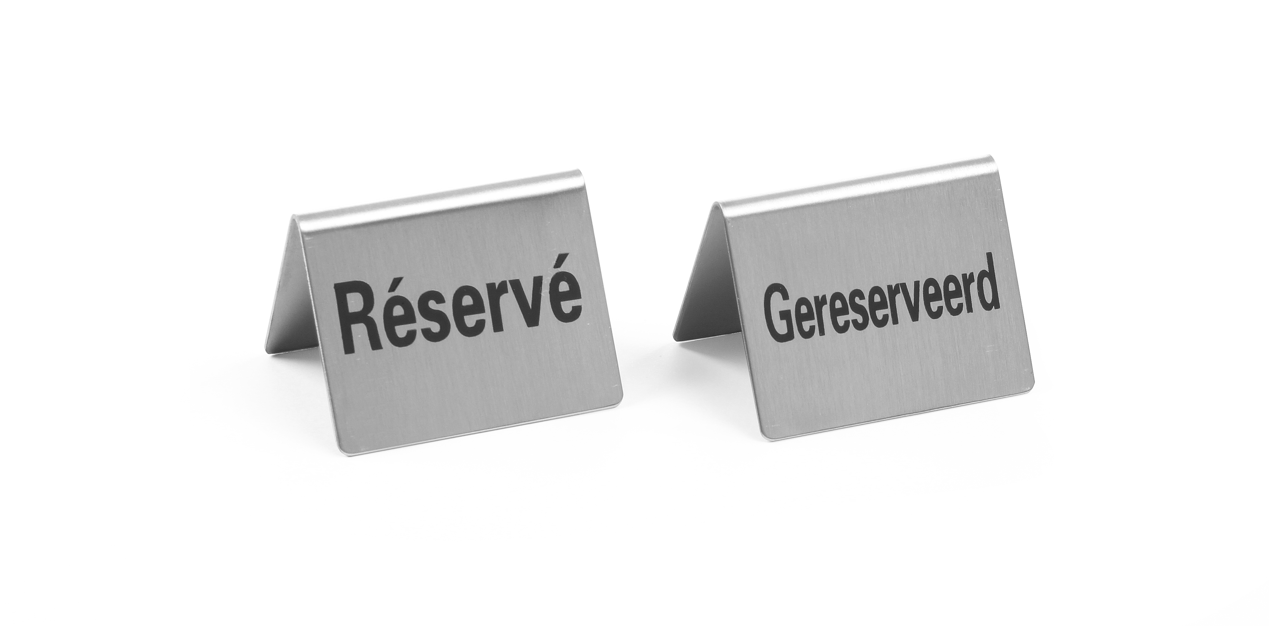 Tischschild, CNS 18/0, "Gereserveerd", HENDI