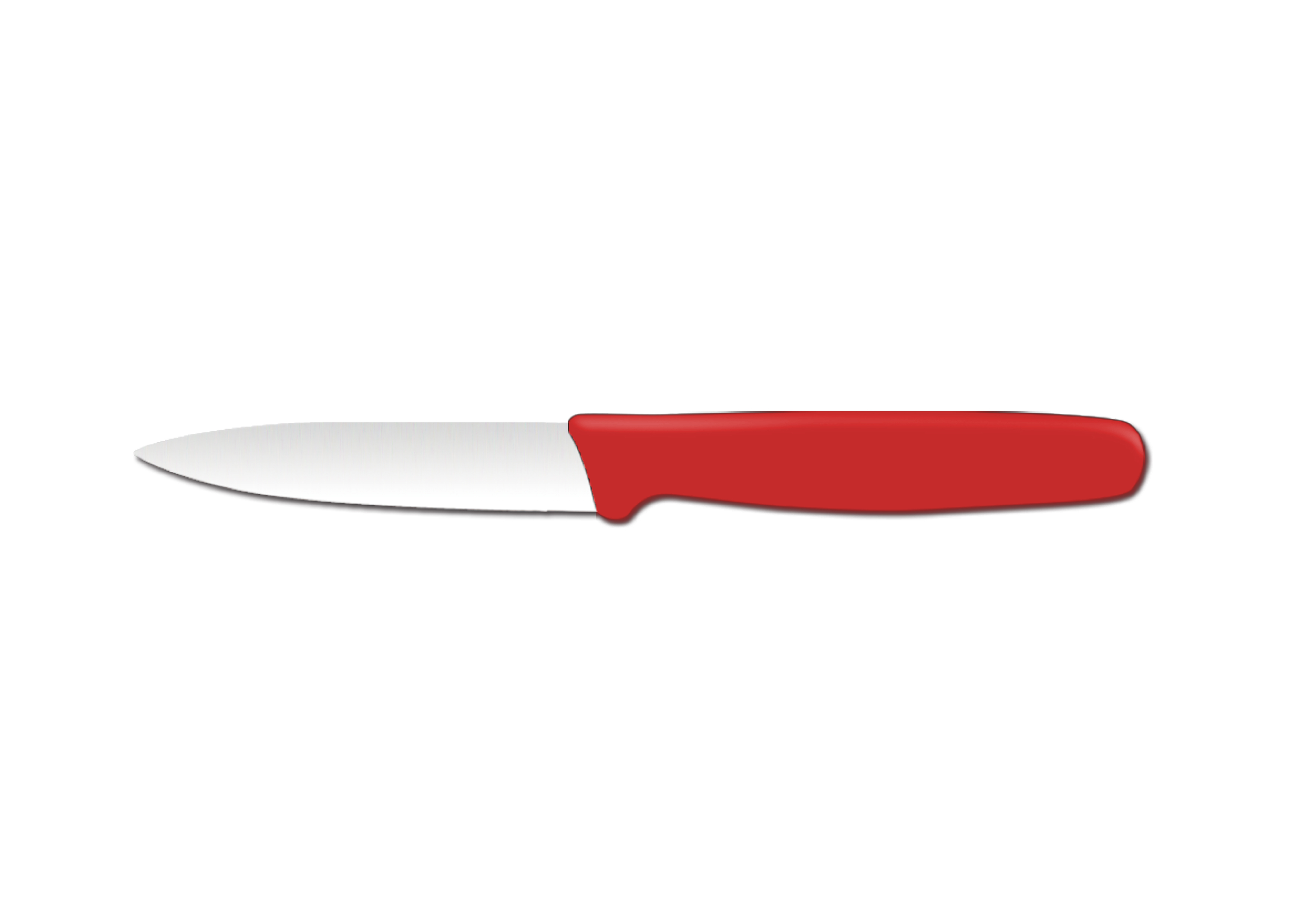 Schälmesser spitz, 192mm, rot, HENDI
