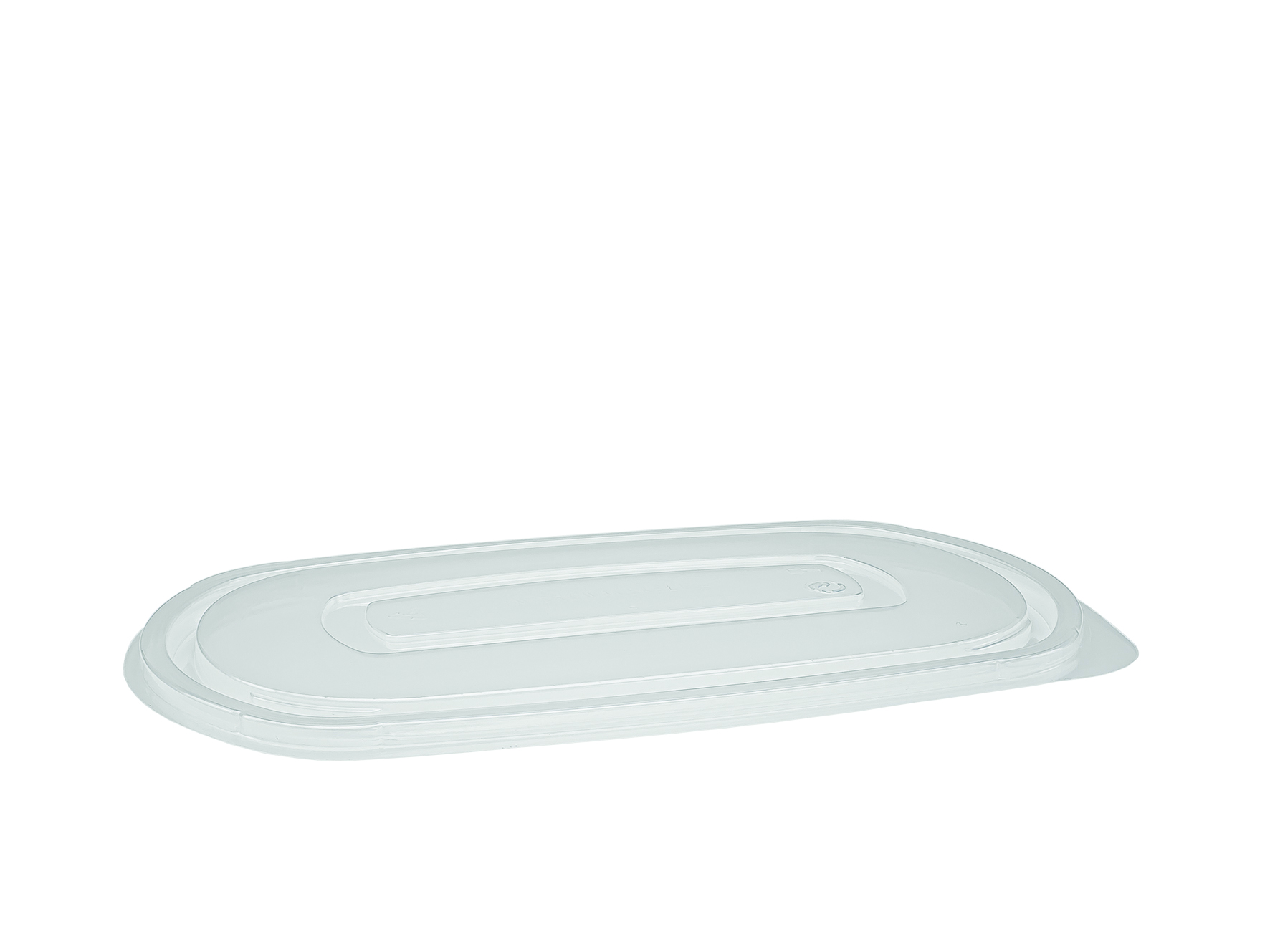 Deckel PP zu Menuschale, flach, 24x155mm, transparent
