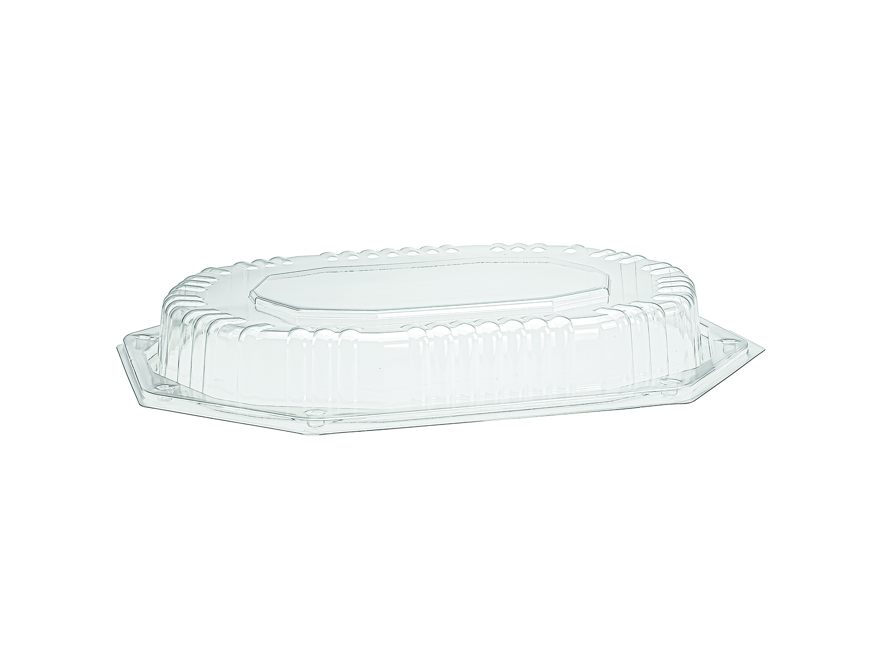 Abdeckhaube glasklar RPET,  325x245x43mm, oval