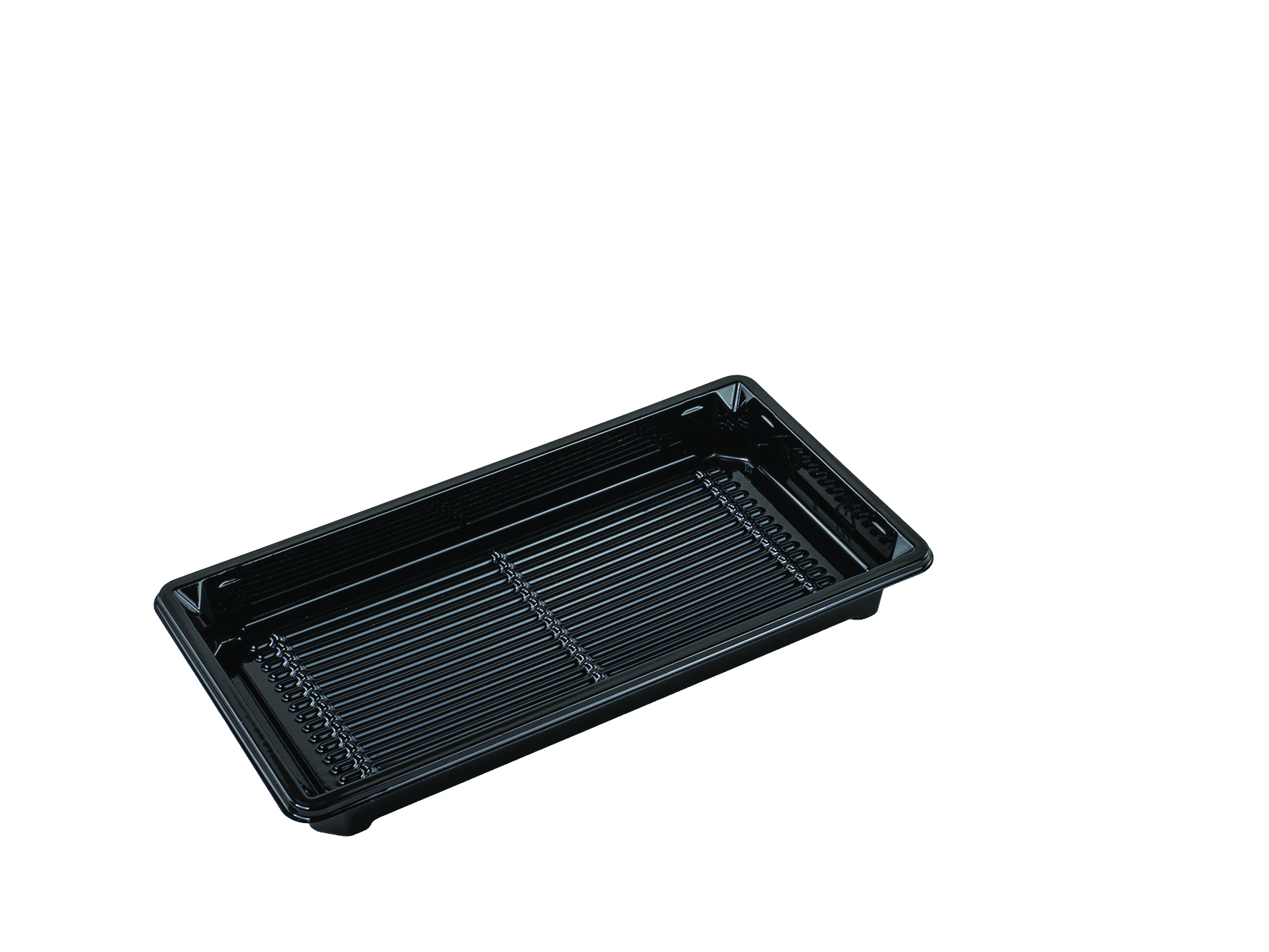 Sushi-Schale schwarz RPET, 171x91x20mm