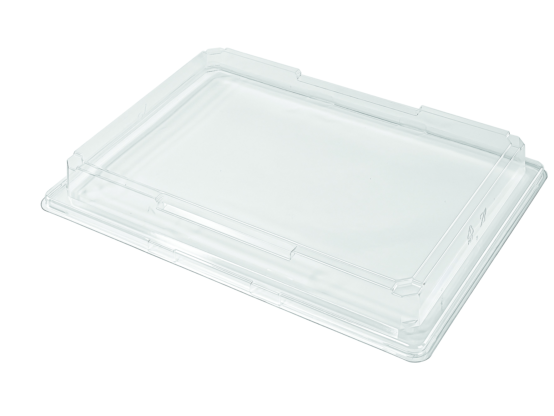 Deckel glasklar RPET, 260x190x30mm