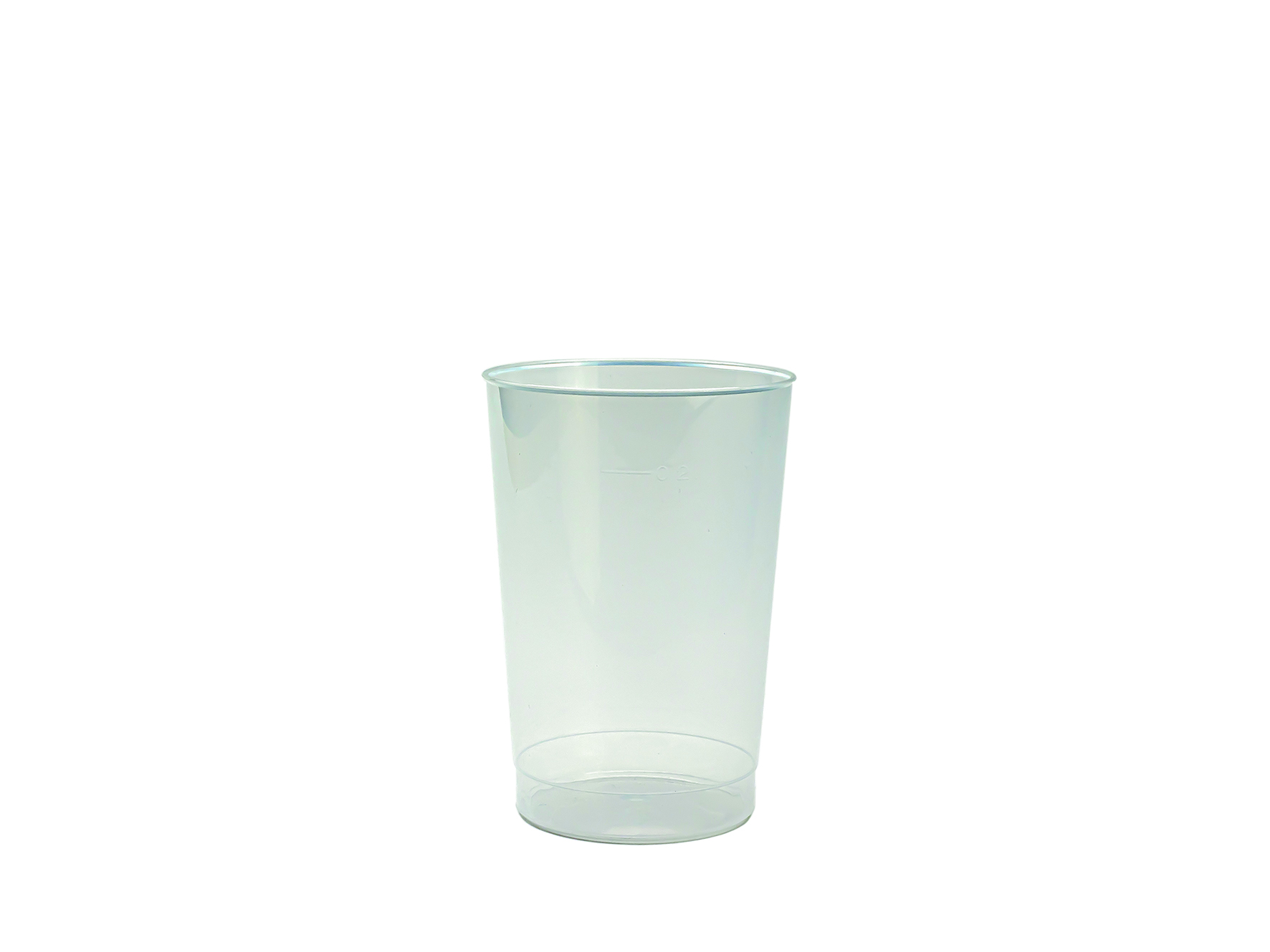 Trinkbecher 2dl geeicht transparent PP, gespritzt