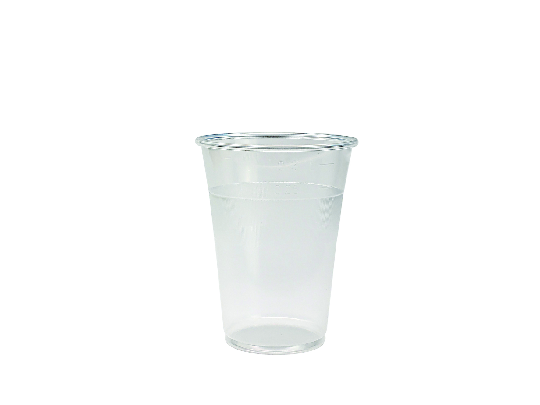Trinkbecher 3dl, geeicht 2.5dl + 3dl, transparent, PP
