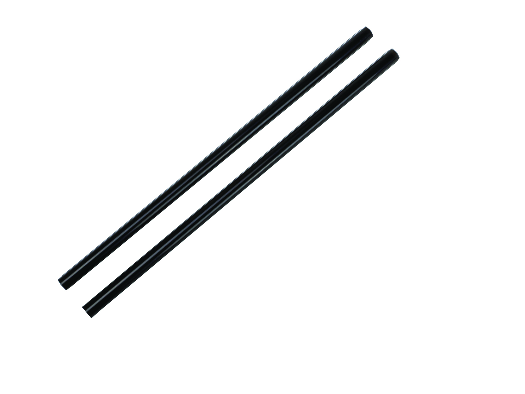 Trinkhalme Jumbo, schwarz PS, 250x8mm, ungehülst