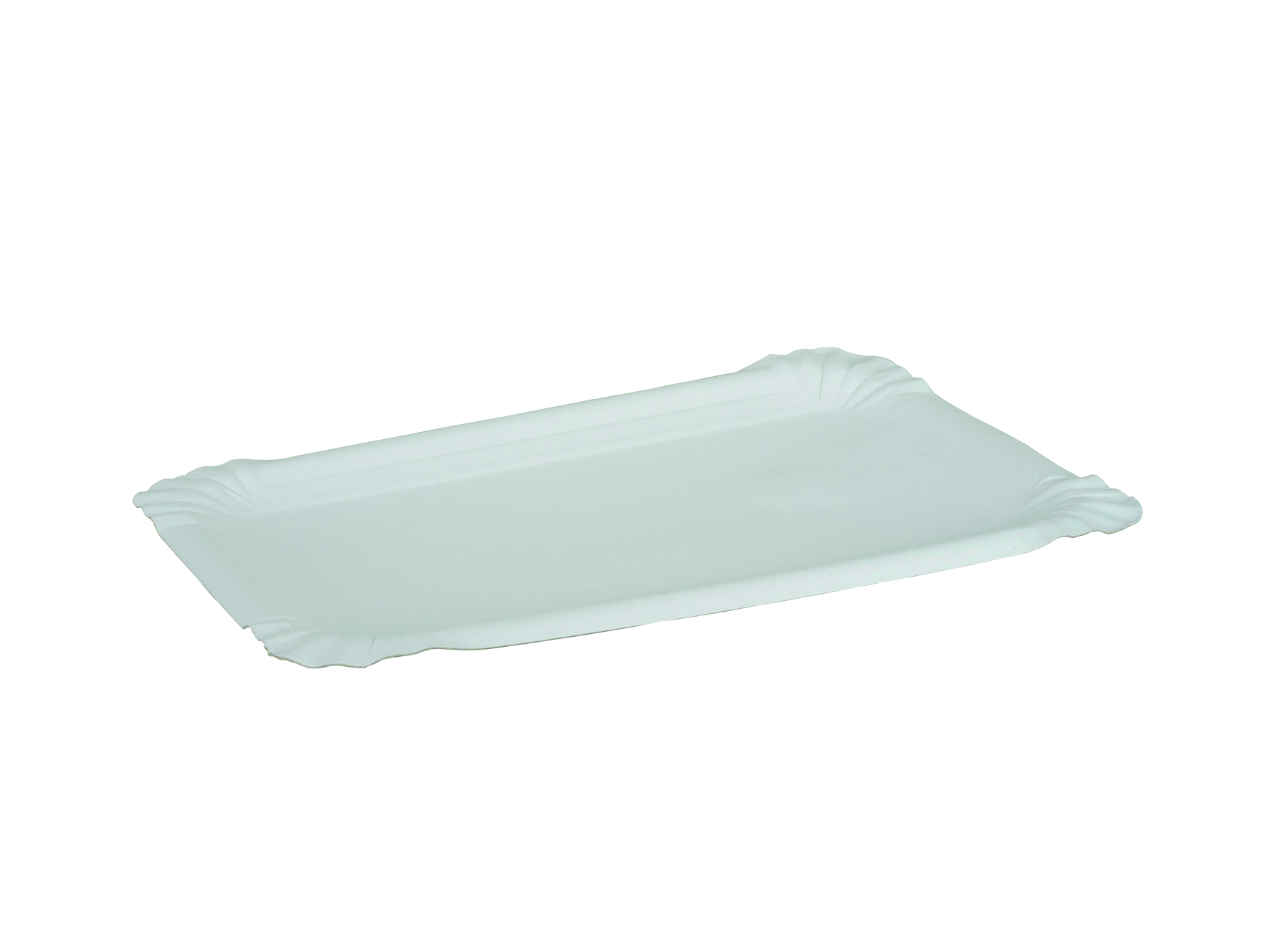 Wurstteller Karton weiss, 130x200mm