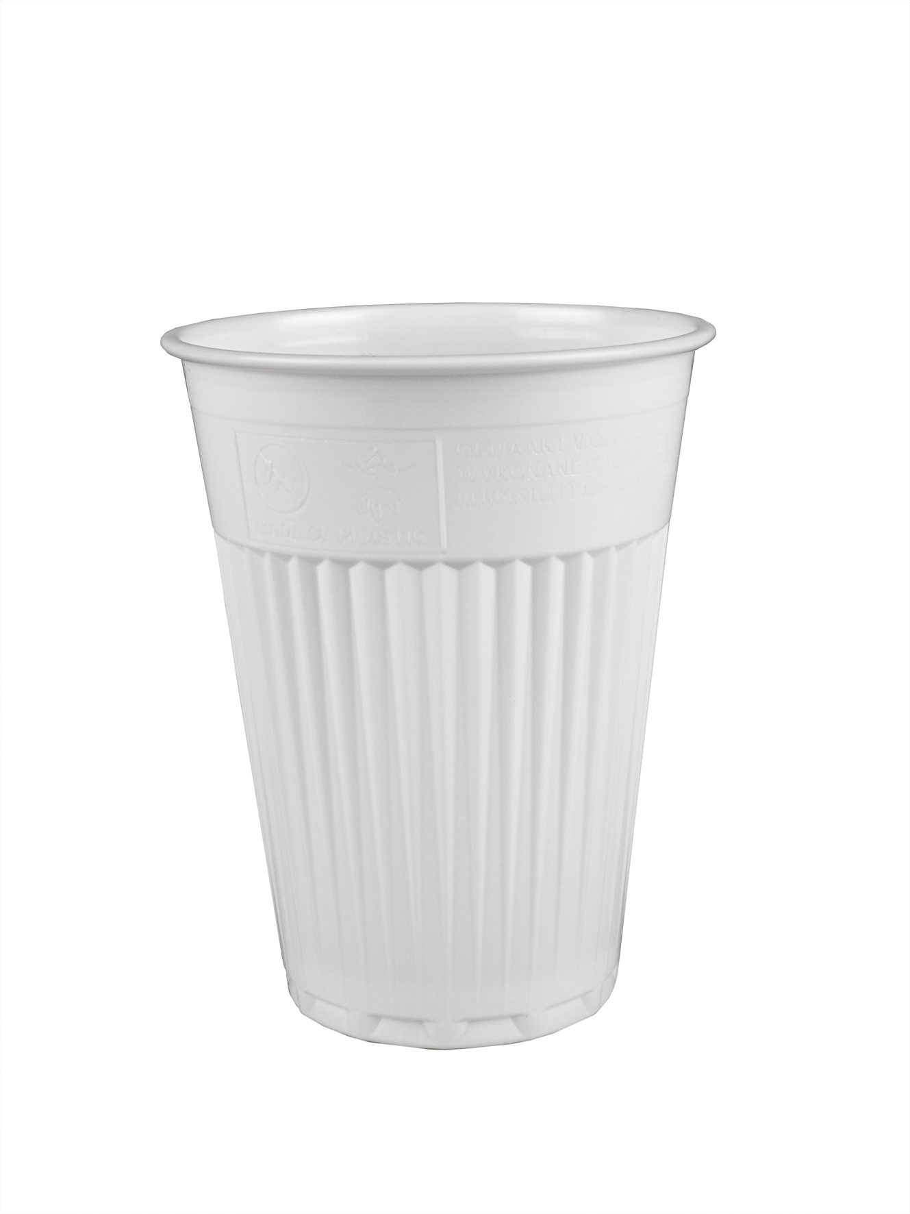 Automatenbecher 1.8dl weiss PS, tiefgezogen ø70.3mm