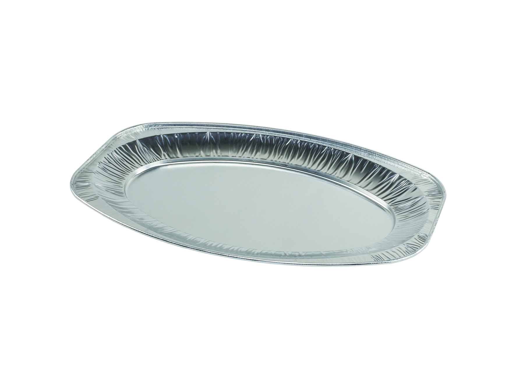 ALU-Platte silber 300x450mm, oval mittel