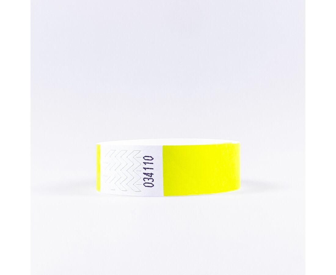 Eintrittkontroller Tyvek, NEONGELB, 250x20mm