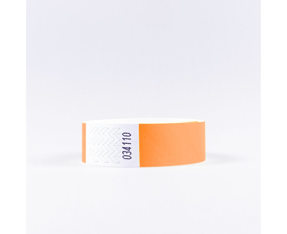 Eintrittkontroller Tyvek NEONORANGE 250x20mm