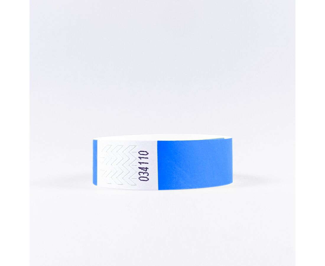 Eintrittkontroller Tyvek NEONBLAU 250x20mm