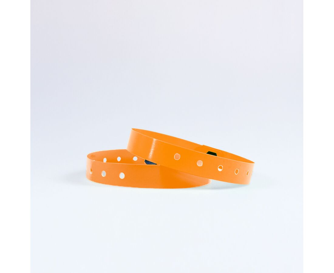 Ident-Kontroller Kunststoff schmal orange 25x1.2cm