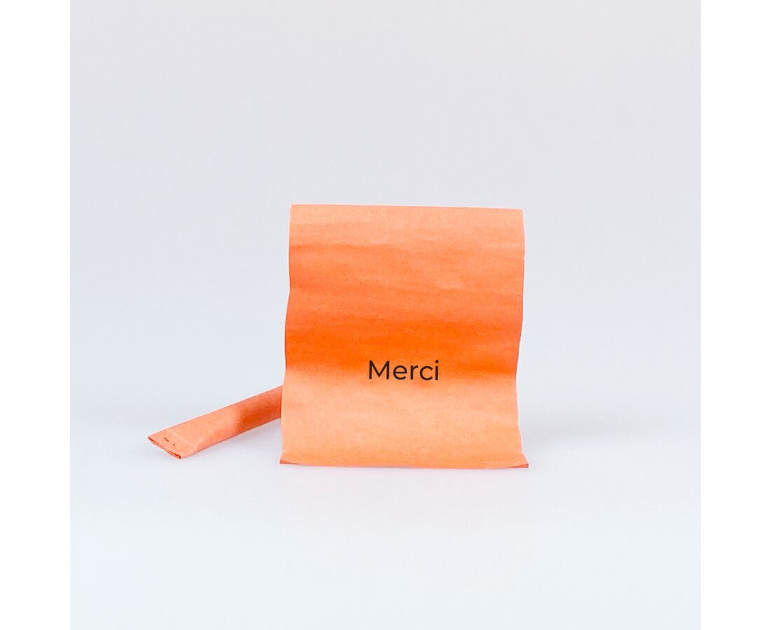 Tombola Sicherheits-Nietenlose mit Aufdruck "Merci"