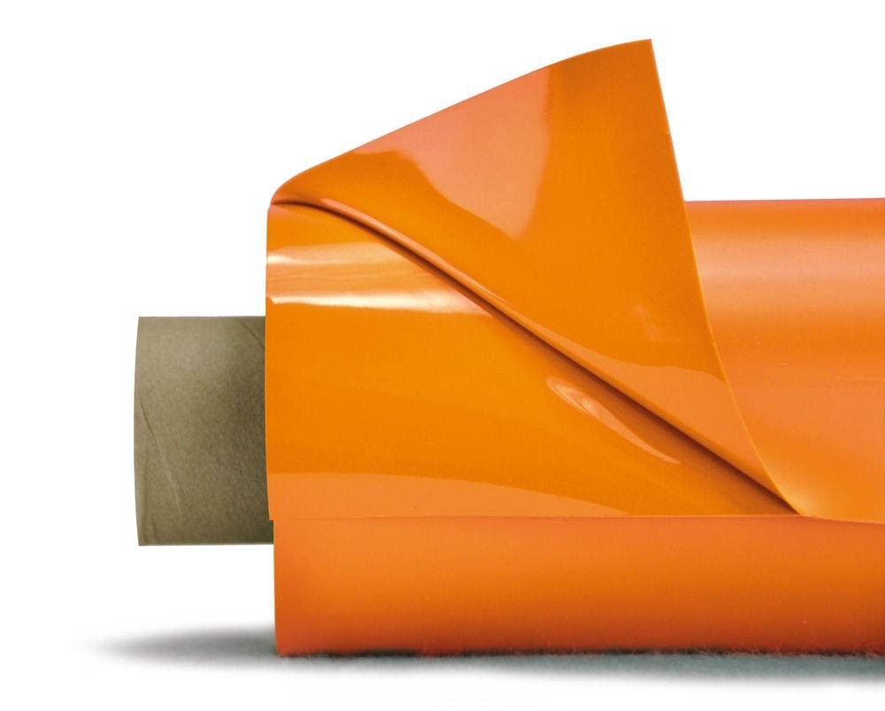 Lackfolie orange 30x1.3m (Länge = 2x15m)