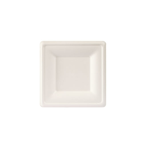 Teller KARO 16x16cm, 1.5cm, Zuckerrohr