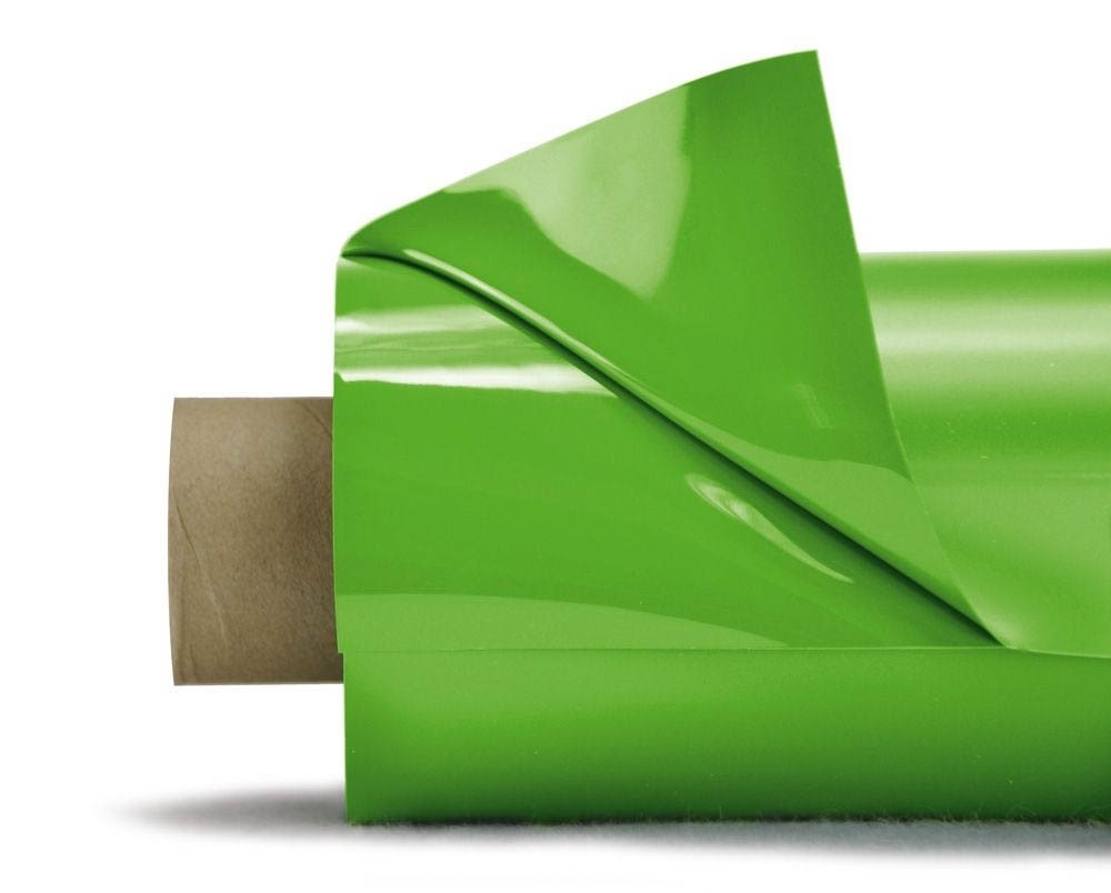 Lackfolie grasgrün 30x1.3m (Länge = 2x15m)