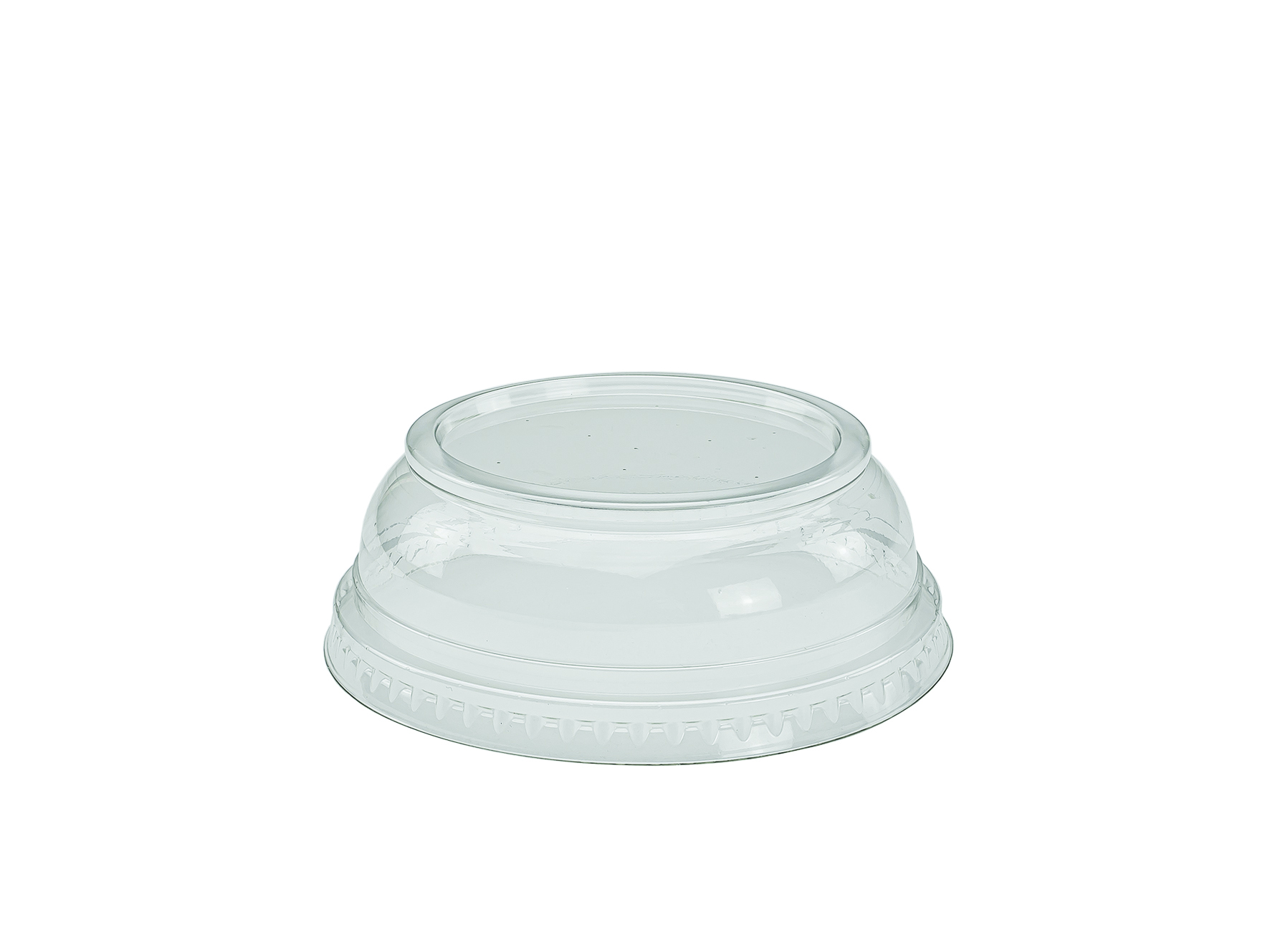 Domdeckel ø95mm glasklar RPET, stapelbar